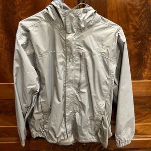 Grey The North Face Men's Large Raincoat or Windbreaker - Waterproof